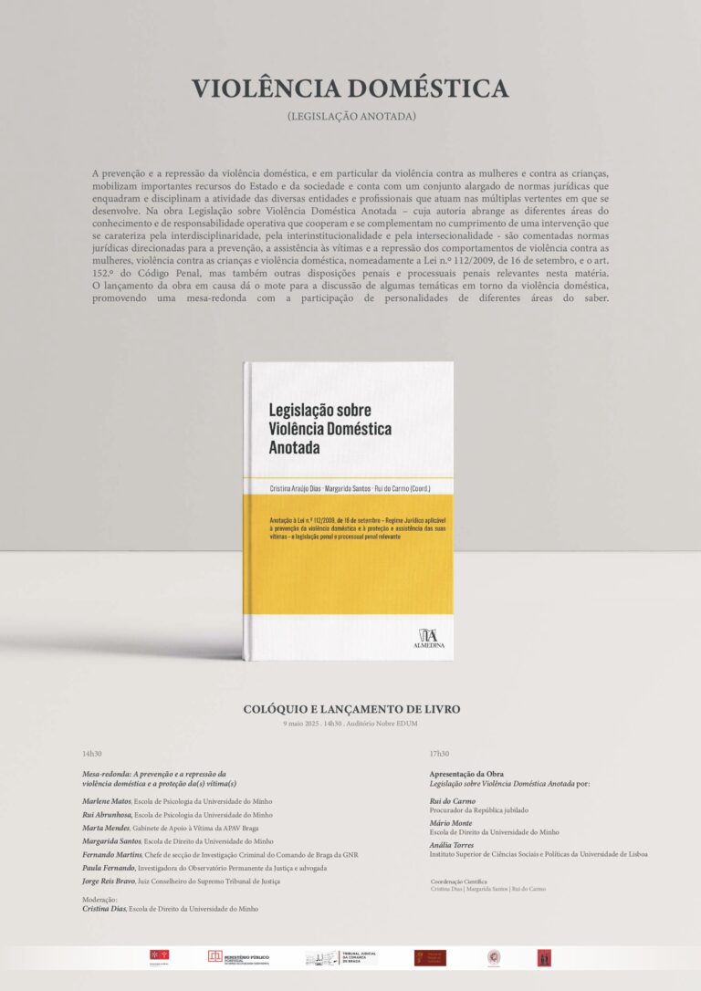 Divulgação de Colóquio e Lançamento do Livro – Violência Doméstica (legislação anotada)