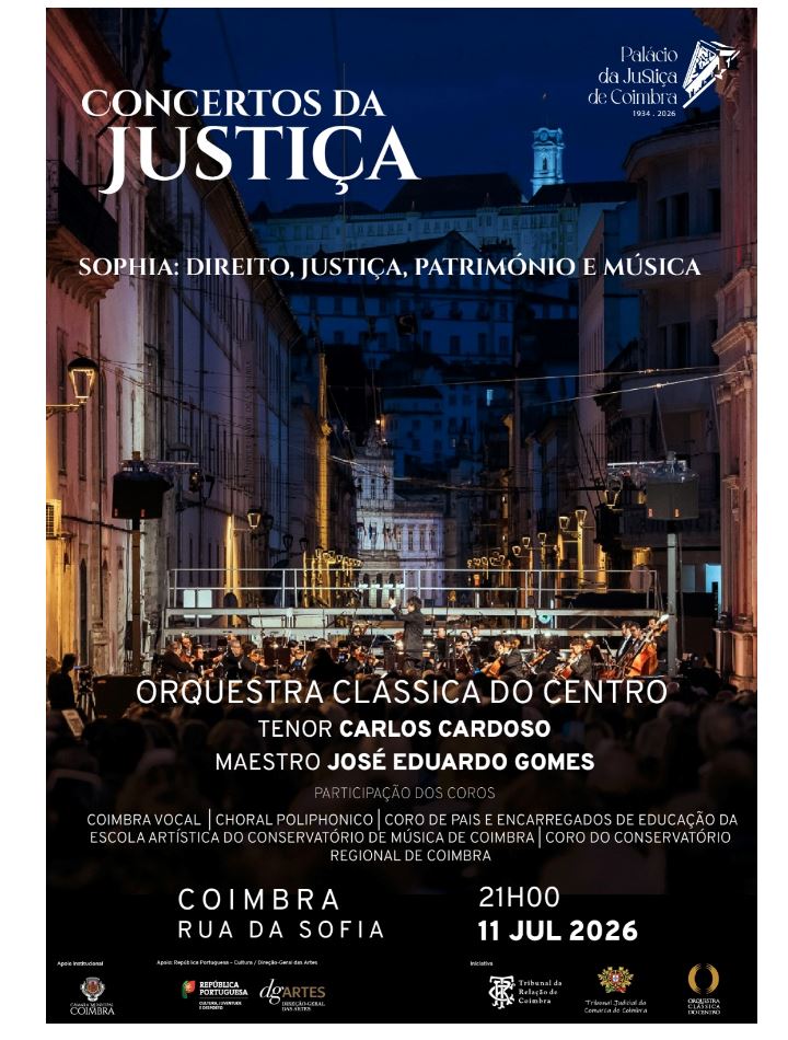 Concerto “Do Palácio à Torre: Uma Noite de Música e Património” - 11 de julho | 21:00 horas - Rua da Sofia