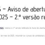 Divulgação 57/2025–CSM de 9/maio – Aviso de Abertura do Movimento Judicial Ordinário de 2025 – 2ª Versão Retificada