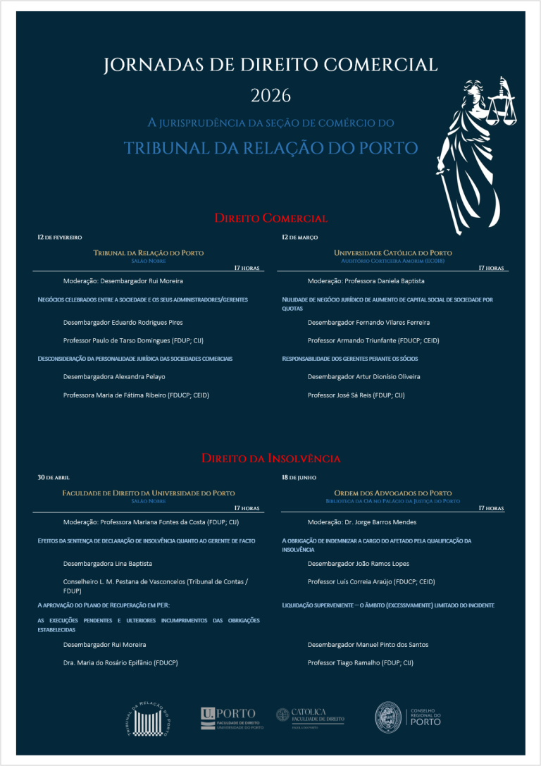 Conferência inaugural das Jornadas de Direito Comercial